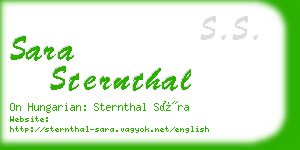 sara sternthal business card